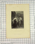 Original Old Antique Print Engraving Anne Page Slender Romance Rolls