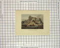 Original Old Antique Print Engraving Craigmillar Castle Storer Colour