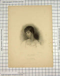 Original Old Antique Print Engraving Portrait Miss Chaworth Finden Stone