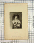 Original Old Antique Print Engraving Portrait Lady Peel Lady Heath