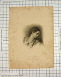 Original Old Antique Print Engraving 1832 Portrait Mais Saragoza Finden 19th
