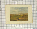 Original Old Antique Print Colour View Land Goshen Middle East