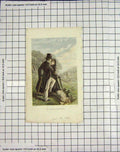 Original Old Antique Print 1865 Man Woman Romance Engraving London Victorian