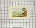 Original Old Antique Print Colour Abbeokuta Rock Olumo Mountains