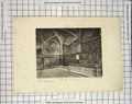 Original Old Antique Print Perugia Collegio Del Cambio Architecture Victorian