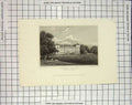 Original Old Antique Print 1831 Crome Court Worcestershire Radclyffe 19th