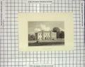 Original Old Antique Print Alscot Park Gloucestershire Architecture 20th