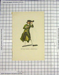 Original Old Antique Print Mr Wroughton Barnwell Theatre Parsons Col. boy