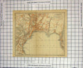 Original Old Antique Print Map Italy Street Plan Lugano Lago Ceresio