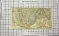 Original Old Antique Print *108 Map Italy Plan Bordighera Ospedaletti Sasso