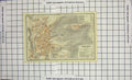 Original Old Antique Print Map Germany Street Plan Coburg Ahorn Weidach