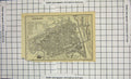 Original Old Antique Print Map Germany Street Plan enburg Luneburg