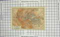 Original Old Antique Print Map Germany Wilhelmshohe Karlsberg Schloss