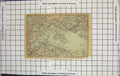 Original Old Antique Print Map Germany Alsen Sonderburg Glucksburg