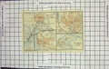 Original Old Antique Print Map Germany Street Plan Emden Insel Borkum