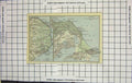 Original Old Antique Print Map Germany Binz Gohren Sassnitz Middelhagen
