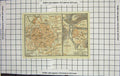 Original Old Antique Print *100 Map Germany Street Plan Gottingen Munden Blume