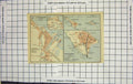 Original Old Antique Print Map Germany Street Plan Cuxhaven Helgoland