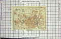 Original Old Antique Print Map Germany Street Plan Luneburg Zeltberg