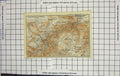 Original Old Antique Print Map Germany Schwarzathal Blankenburg