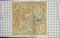 Original Old Antique Print Map Germany Street Plan Schwerin Beutel Ziegel