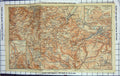 Original Old Antique Print Map Germany Plan Harzburg Wernigerode Brocken