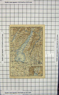Original Old Antique Print Map Italy Contorni Riva Salo Pescahiera Verona