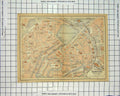 Original Old Antique Print Map Germany Street Plan Hamburg Binnenalster