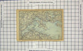 Original Old Antique Print Map Germany Alsen Broacker Kiel Umgebung