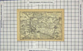 Original Old Antique Print Map Germany Street Plan Umgebung Dessau Worlitz