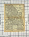 Original Old Antique Print Map Germany Street Plan Halle Kaiser Platz