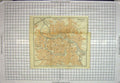 Original Old Antique Print *107 Map Germany Street Plan Breslau Oder River