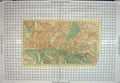 Original Old Antique Print Map Germany Street Plan Hamburg Altonai Norder