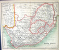 Antique Old Print Map C1901 China Yellow Sea Hainan Taiwan Formosa Tonquin 20th