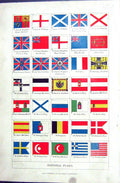 Old Chambers National Flags C1906 Turkey St. Andrew George France Eur 20th