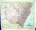 Old Chambers Map C1906 New South Wales Australia Sydney Pacific Ocean 20th
