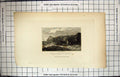 Antique Print Engraving 1827 Shakespeare'S Cliff Arch Fort Dover Sea Boats 19th