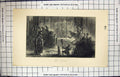 Original Old Antique Print Engraving The Smash Shop Window Street Scene