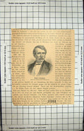 Original Old Antique Print Portrait David Livingstone Explorer