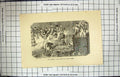 Old Antique Print Cruickshank Comic Annual Hotten Man Overboard Ship 1870 19th