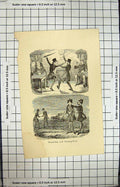 Old Print Cruickshank Comic Annual Hotten 1870 Blood-Heat Freezing-Point 19th