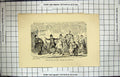 Original Old Antique Print 1870 New Saint Giles'S Police Station Morals Million