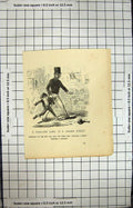 Original Old Antique Print Highland Game London Street Scene Young Boy