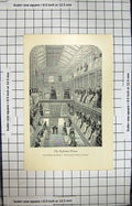 Old Antique Print Scene Interior Reformed Prison English Women Prisoners 18th