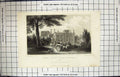 Antique Old Print Stone Castle Gravesend Kent Robert Talbot Fussell Engraving