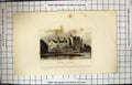 Original Old Antique Print Engraving Hever Castle Kent England Architecture