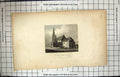 Original Old Antique Print Engraving St. Mary'S Church Ely Architecture Roberts