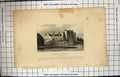 Old Antique Print Engraving Hever Castle Kent England Architecture Ref.2
