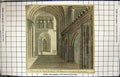 Old Engraving View South Transept St. Albans Church Hertfordshire Eng