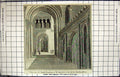 Old View Into South Transept St. Alban'S Church Hertfordshire Engravi